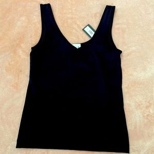 Reversible black tank top